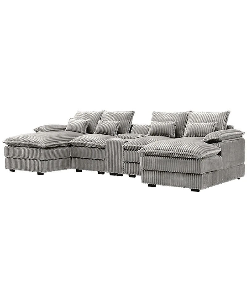 Streamdale Furniture 120" 5-piece U-shaped sofa w/ console