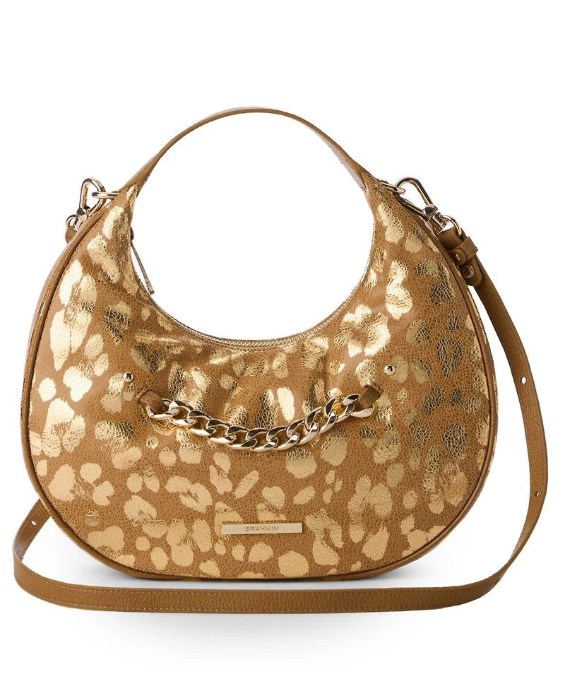 Brahmin Mindy Glimmer Small Zipper Crossbody Bag