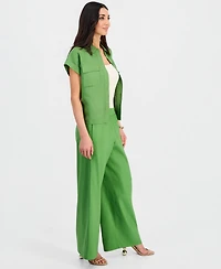 I.n.c. International Concepts Petite High-Rise Pull-On Wide-Leg Pants, Created for Macy's