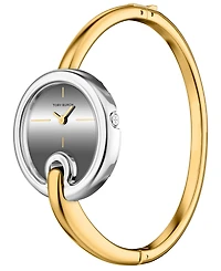 Tory Burch Women's The Pierced Small Quartz Two-Hand Gold Stainless Steel Watch, 22mm