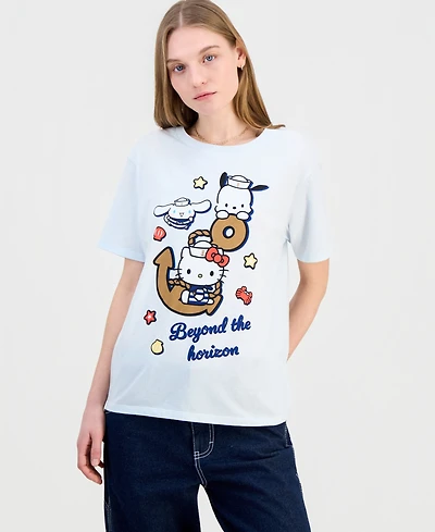 Love Tribe Juniors' Hello Kitty & Friends Anchor Graphic T-Shirt