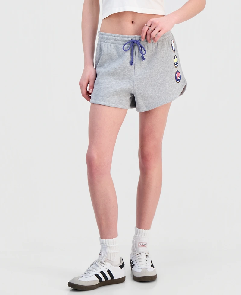 Love Tribe Juniors' Hello Kitty Sailor Friends High-Rise Graphic Fleece Shorts