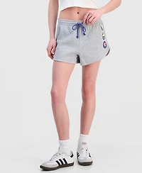 Love Tribe Juniors' Hello Kitty Sailor Friends High-Rise Graphic Fleece Shorts