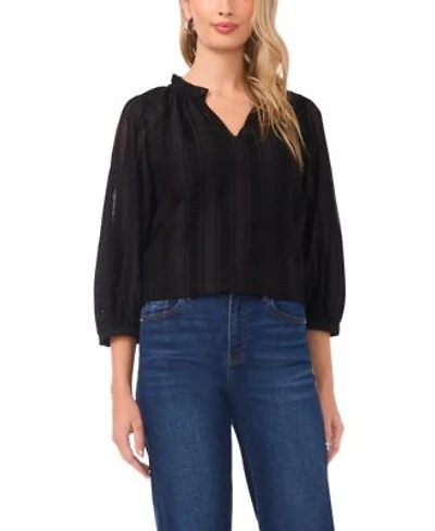 Vince Camuto Womens Raglan Peasant Sleeve V Neck Blouse