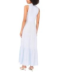 Vince Camuto Women's Split-Neck Sleeveless Maxi Dress