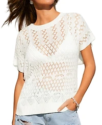 Cupshe Women's Entangled Beige Cover-Up Top