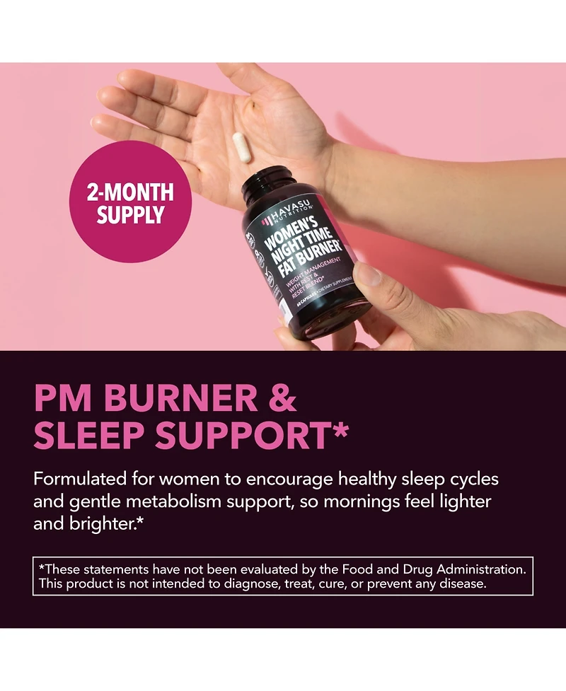 Havasu Burn & Band Reset Bundle Nighttime Fat Burner for Women with Resistance Booty Bands for Strength Training Yoga & Pilates