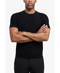 Xray Men's Crew Rib Neck Raised Stripe Sweater