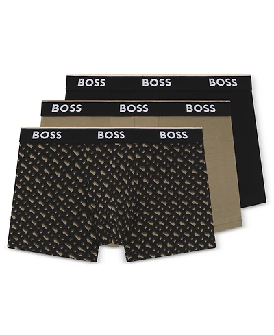 Boss by Hugo Men's 3-Pack Power Trunk Underwear