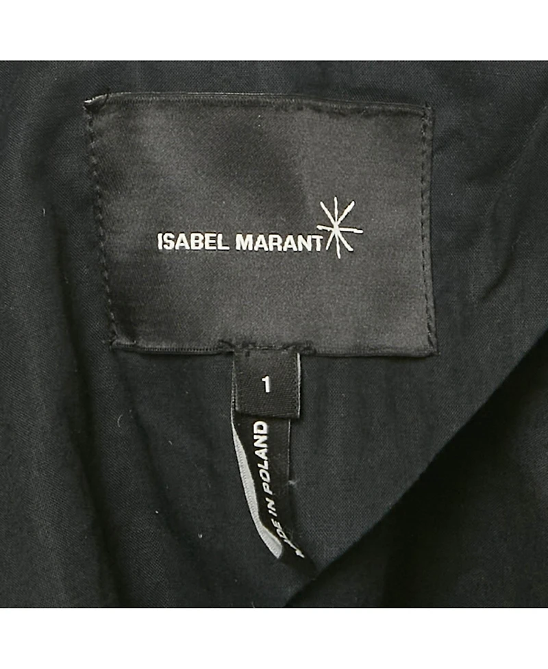 Pre-Owned Isabel Marant Women's Blue Leather Trim Tweed Jacket