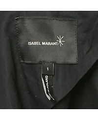 Pre-Owned Isabel Marant Women's Blue Leather Trim Tweed Jacket