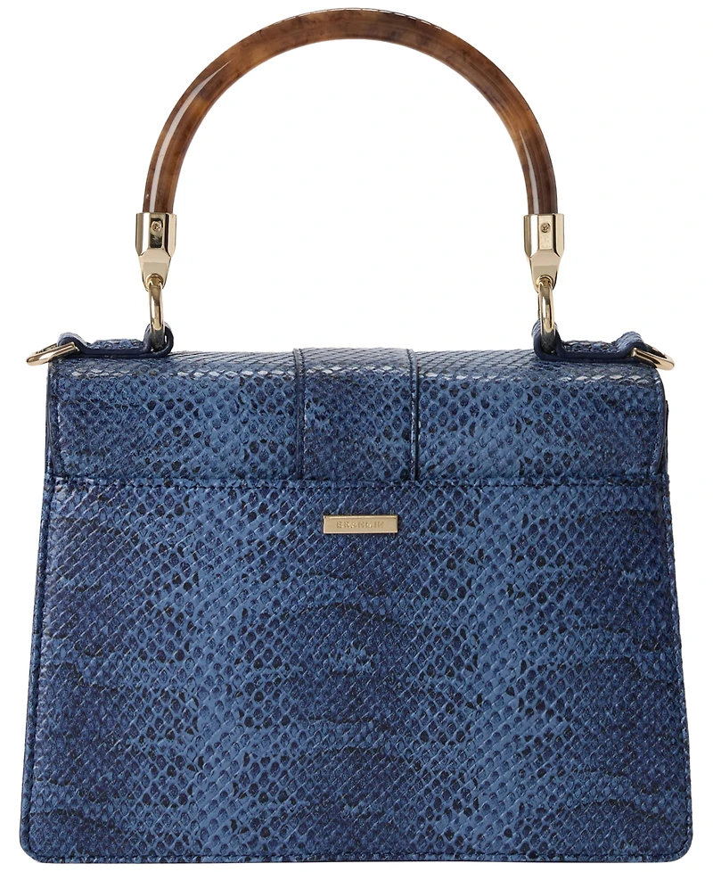 Brahmin Hallie Small Leather Satchel Bag