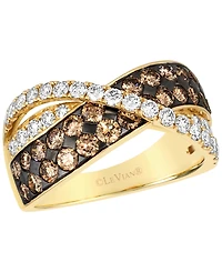 Le Vian Chocolate Diamond (1.19 ct. t.w.) & Nude Diamond (0.70 ct. t.w.) Ring in 14k Honey Gold