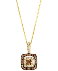 Le Vian Nude Diamond (1/5 ct. t.w.) & Chocolate Diamond (2/5 ct. t.w.) Pendant Necklace in 14k Honey Gold
