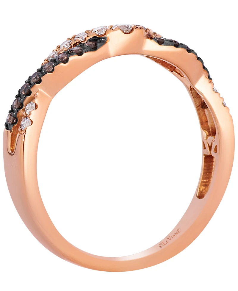 Le Vian Nude Diamond (0.15 ct. t.w.) & Chocolate Diamond (0.12 ct. t.w.) Ring in 14k Strawberry Gold