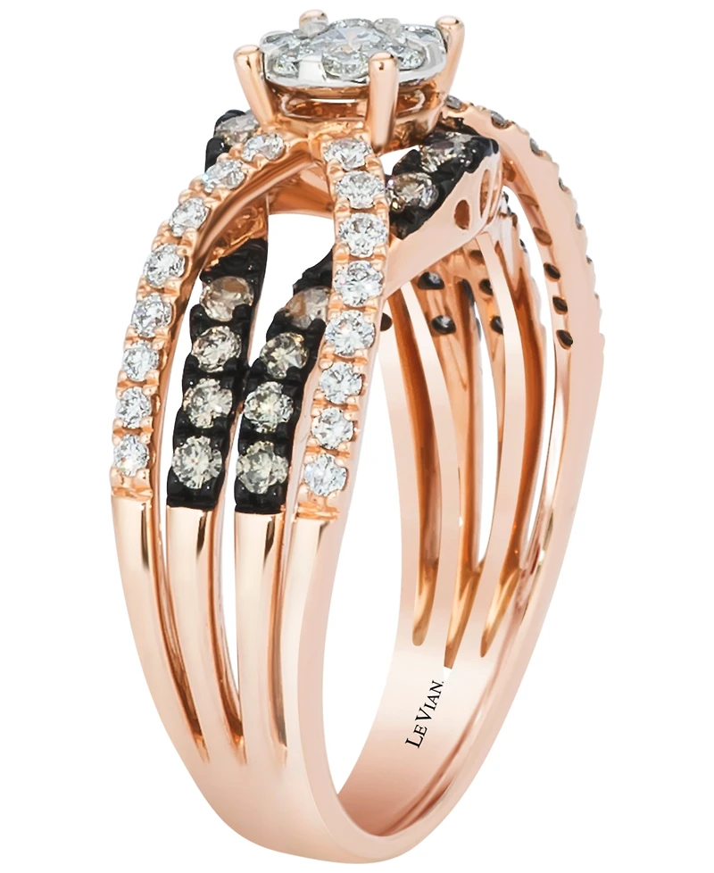 Le Vian Chocolate Ombre Diamond (0.46 ct. t.w.) Ring in 14k Honey Gold