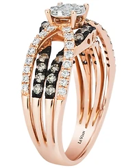 Le Vian Chocolate Ombre Diamond (0.46 ct. t.w.) Ring in 14k Honey Gold