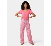 Hue Women's Chalk Dot Printed Mid-Rise Pants