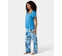 Hue Women's Short-Sleeve Rosette Sleep T-Shirt