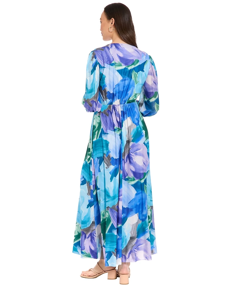London Times Petite Printed Maxi Dress