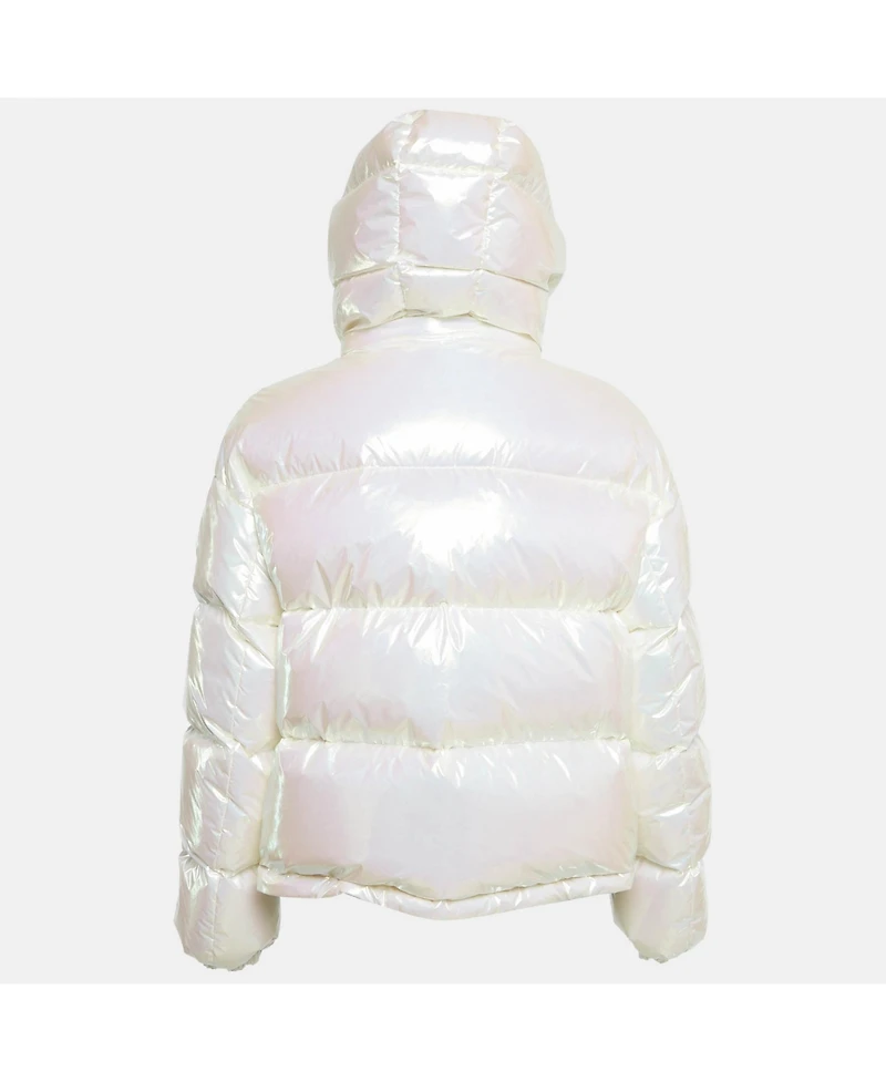 Pre-Owned Moncler Women's White Synthetic Down Puffer Jacket