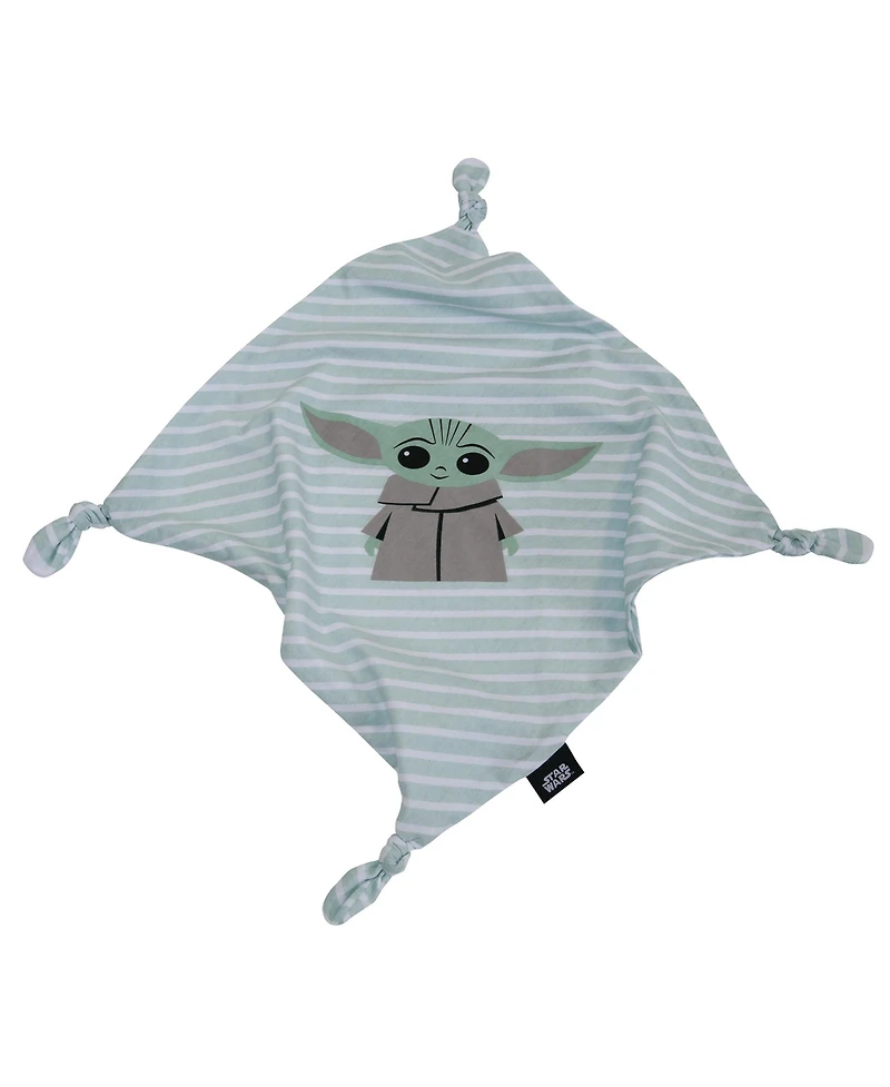 Lambs & Ivy Baby Star Wars Mandalorian Grogu Cotton Jersey Security Blanket/Lovey