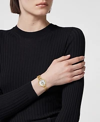 Versace Women's Greca Goddess Gold Stainless Steel Bracelet Watch, 28mm