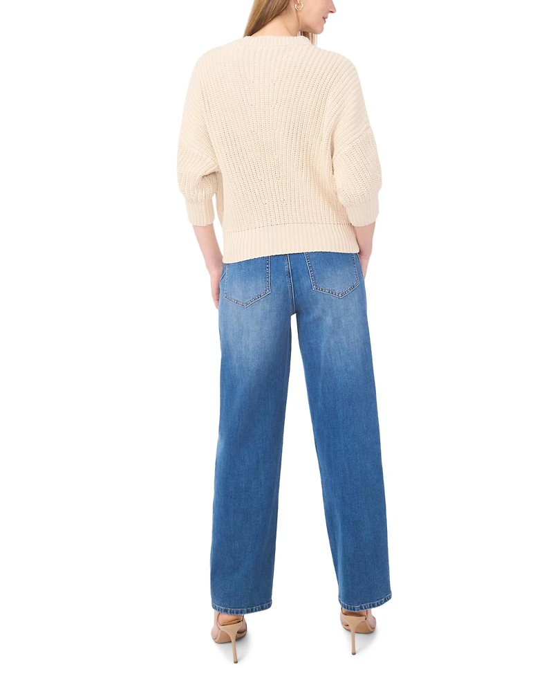 Vince Camuto Women's Drop Shoulder Crewneck Sweater