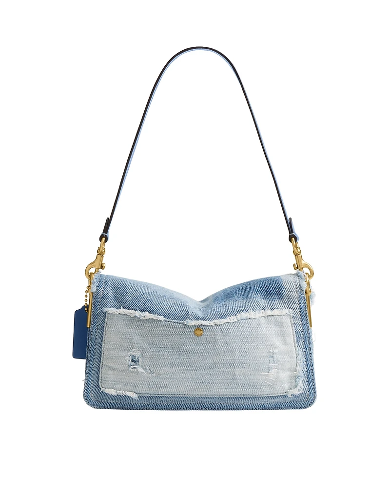 Coach Tabby Small Denim Patchwork Shoulder Bag 26