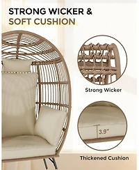 gaomon Patio Egg Chair Outdoor with Ottoman