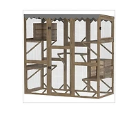 Zeus & Ruta Cat Enclosure Outdoor Cat Enclosure with Multi-Level