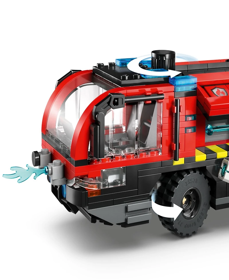 Lego City Airport Fire Truck Toy Building Set 60499, 691 Pieces