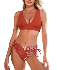 Cupshe Women's Wide Strap Crossback Soft Cup Bikini Set