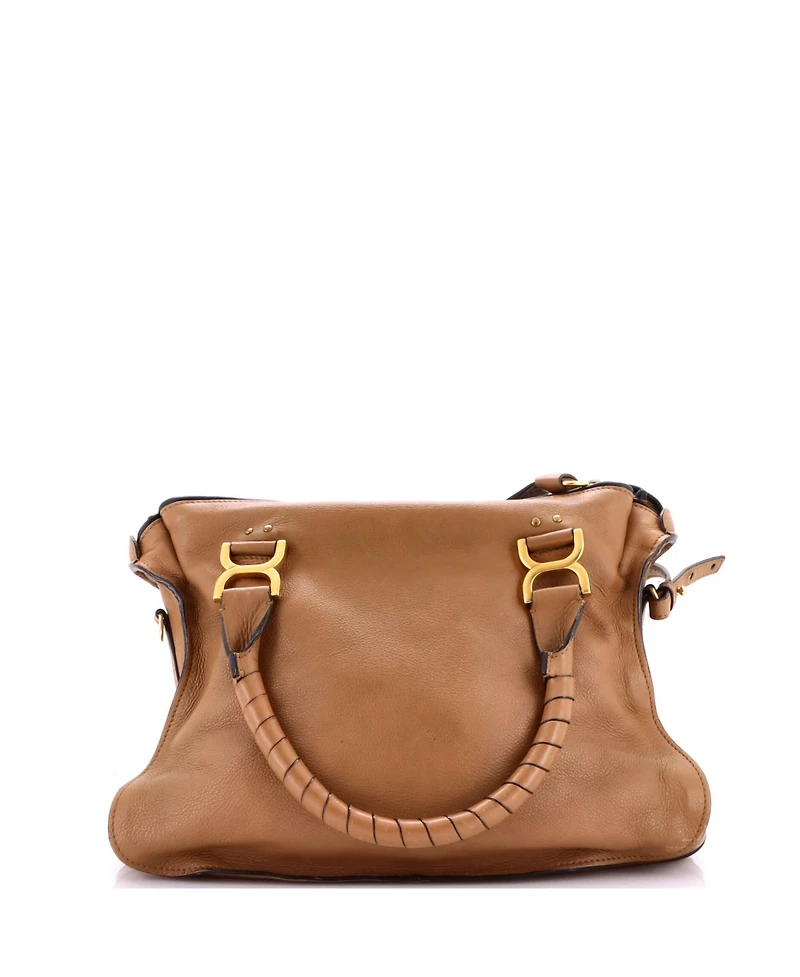 Pre-Owned Chloe Medium Marcie Braided Satchel Leather