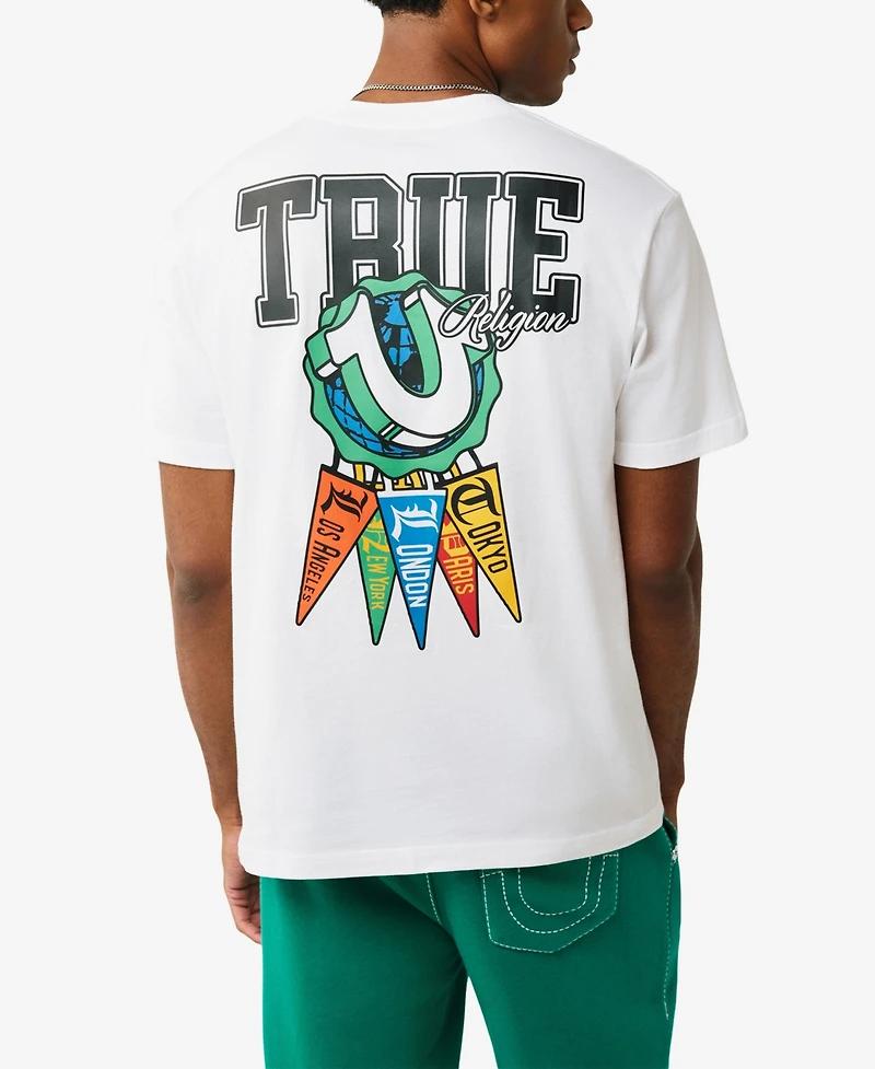 True Religion Men's Pennant Logo T-Shirt