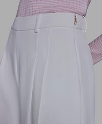 Bcbg Women's High-Rise Pleated Culotte Pants