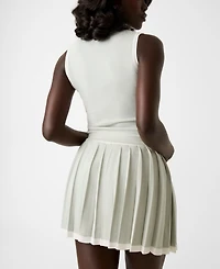 Guess Juniors' Gabry Crewneck Sleeveless Top Sweater