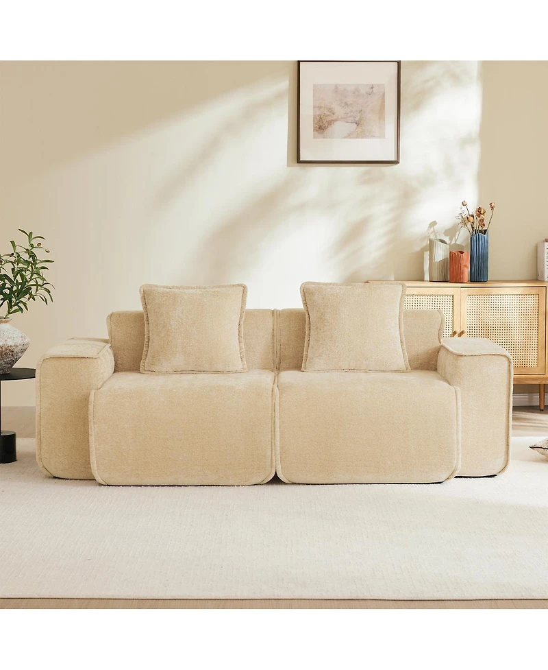 Streamdale Furniture Premium Velvet Modular Sectional Sofa