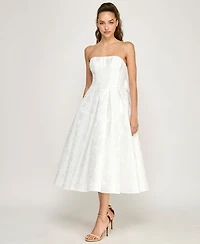 Alex & Sophia Women's Strapless Bustier Dress