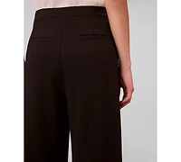 Calvin Klein Women's Ponte High Rise Wide Leg Pants