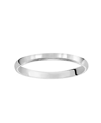 Macy's 2mm Low Dome Wedding Band Ring 10k White Gold (Also Yellow Gold)