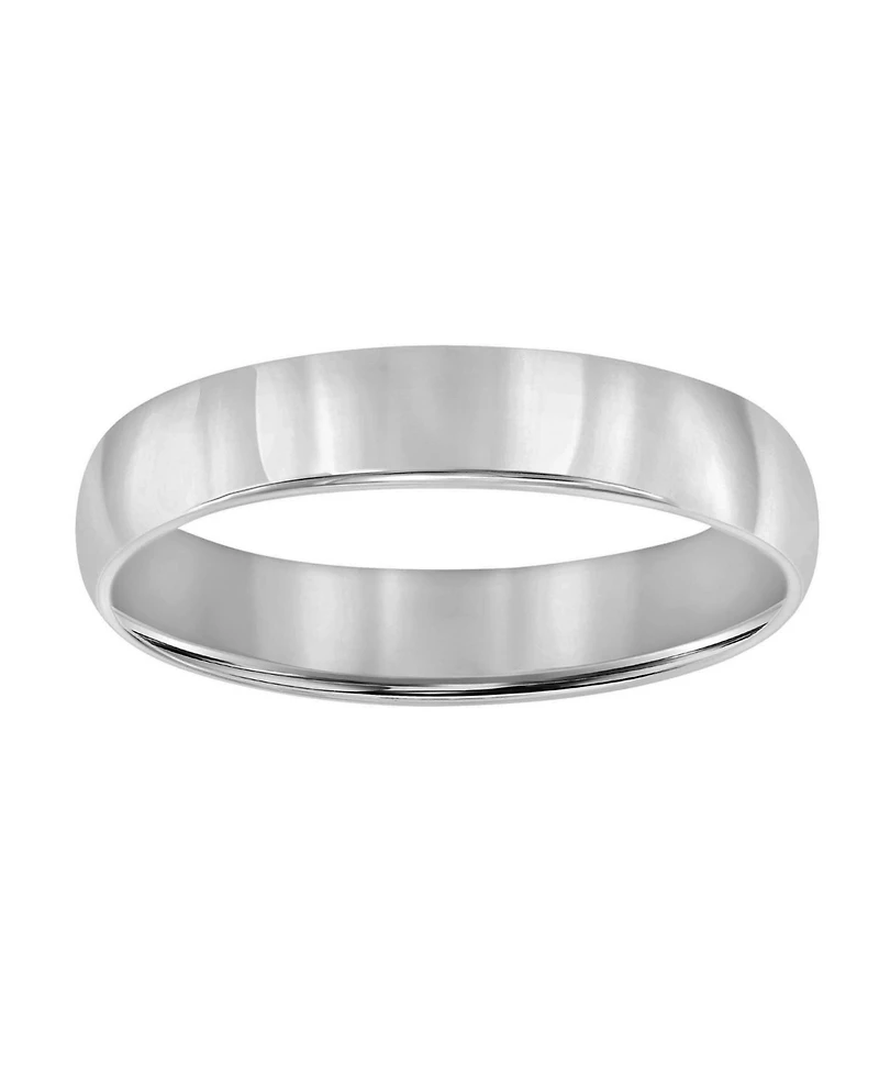 Macy's 4mm Low Dome Wedding Band Ring 10k White Gold (Also Yellow Gold)