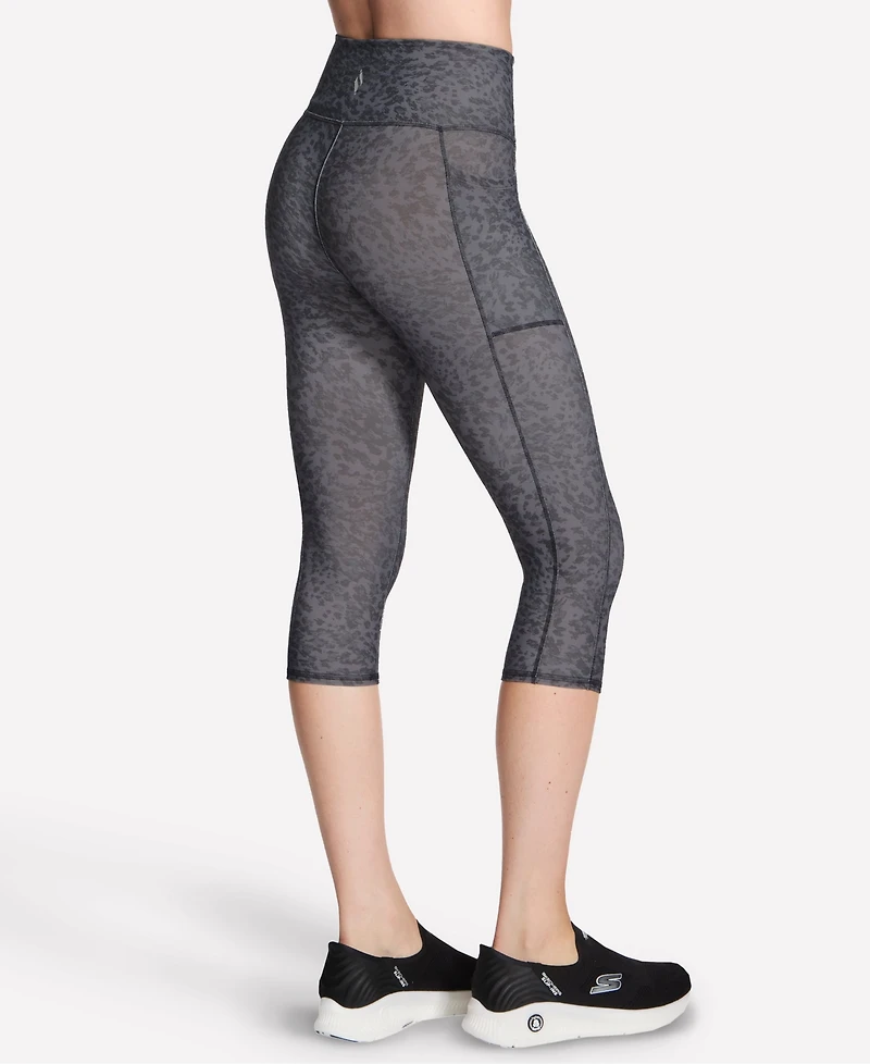 Skechers Women's Go Walk Printed High-Waist Capri