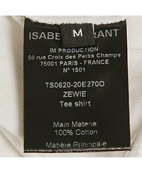 Pre-Owned Isabel Marant Women's White Printed Jersey Crewneck T-Shirt