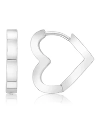 Roxy Waterproof Platinum 15mm Heart Huggie Earrings