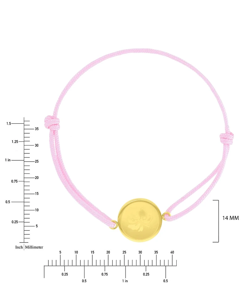 Roxy Waterproof Yellow Hibiscus Adjustable Bracelet