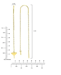 Roxy Waterproof Yellow 65mm Hibiscus Threader Earrings