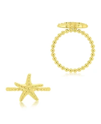 Roxy Waterproof Yellow Star Fish Beads Ring