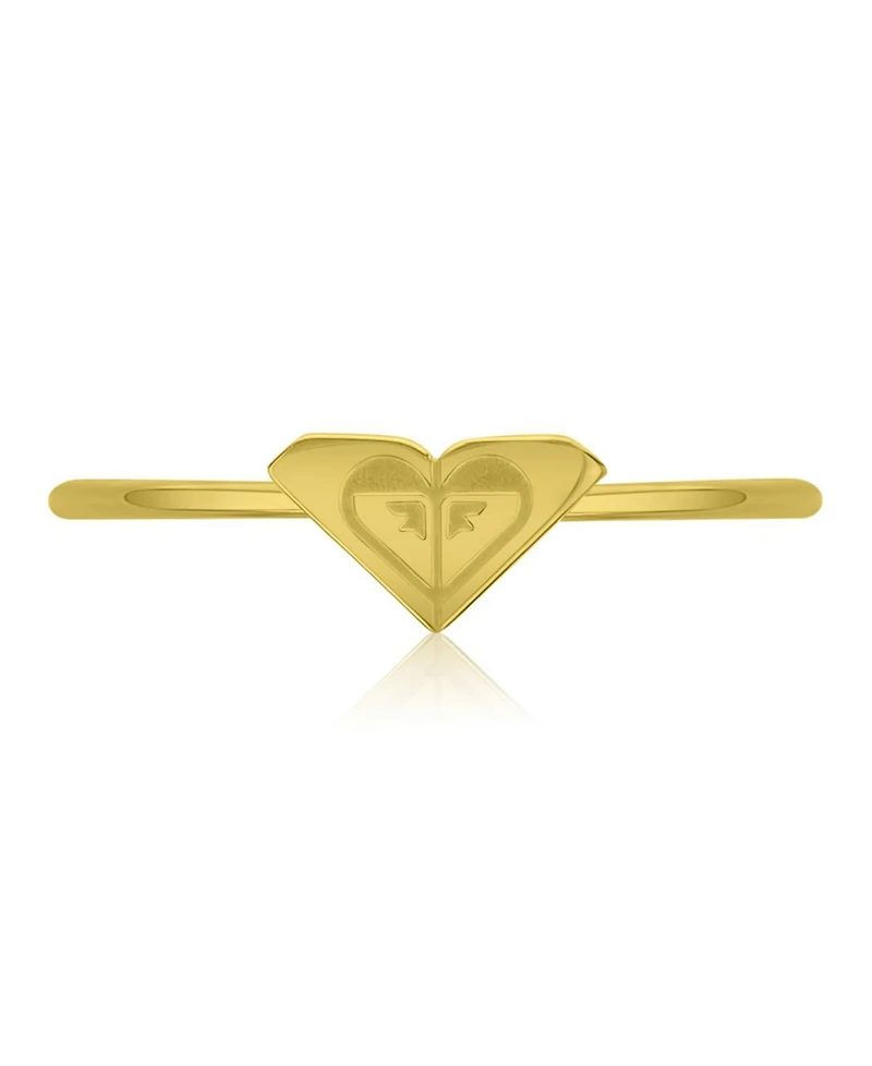 Roxy Waterproof Yellow Triangular Heart Ring