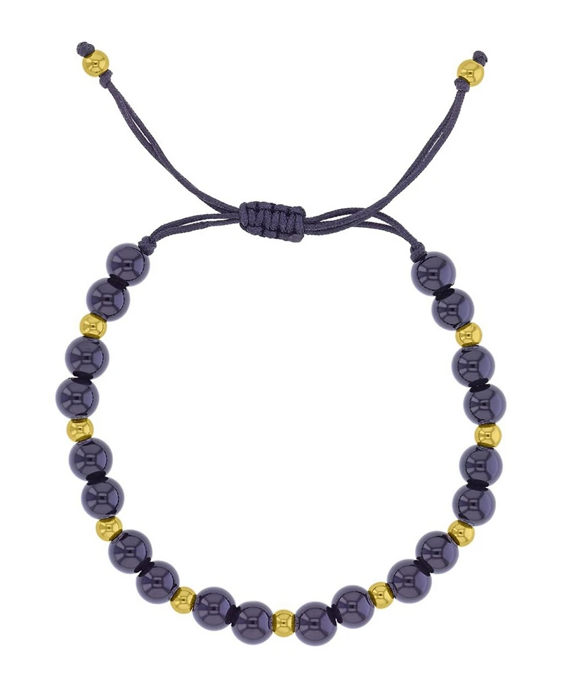 Roxy Waterproof Yellow Black Onyx Adjustable Bracelet